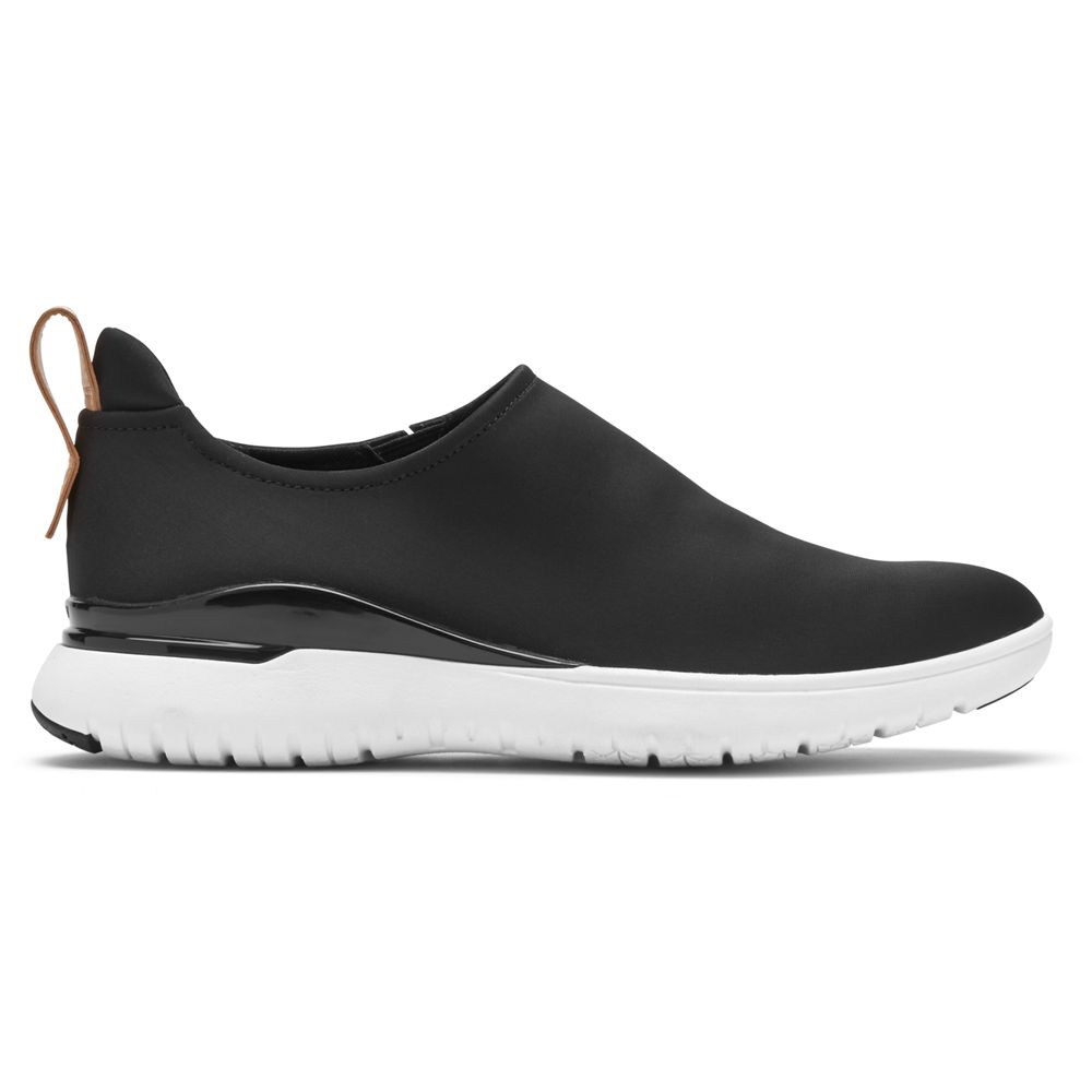 Sapatos Slip-On Rockport Total Motion Sport High Senhora - Pretas ( 650-WASTUB )